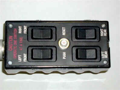 Close up view of power window tester
